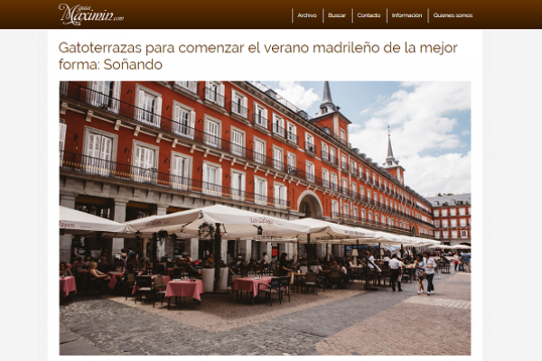 Gatoterrazas para comenzar el verano madrileño de la mejor forma: Soñando