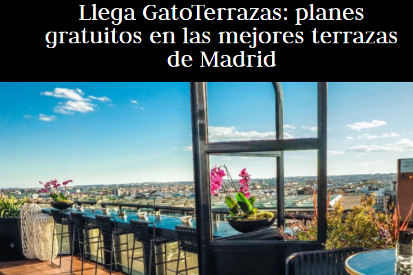 Telva: Llega Gatoterrazas panes gratuitos en las mejores terrazas de Madrid