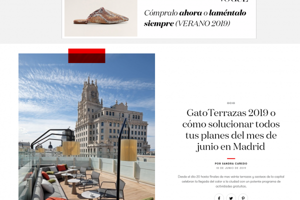 GatoTerrazas 2019 o cómo solucionar todos tus planes del mes de junio en Madrid