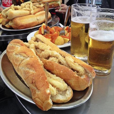 El Brillante bocadillo de calamares Madrid
