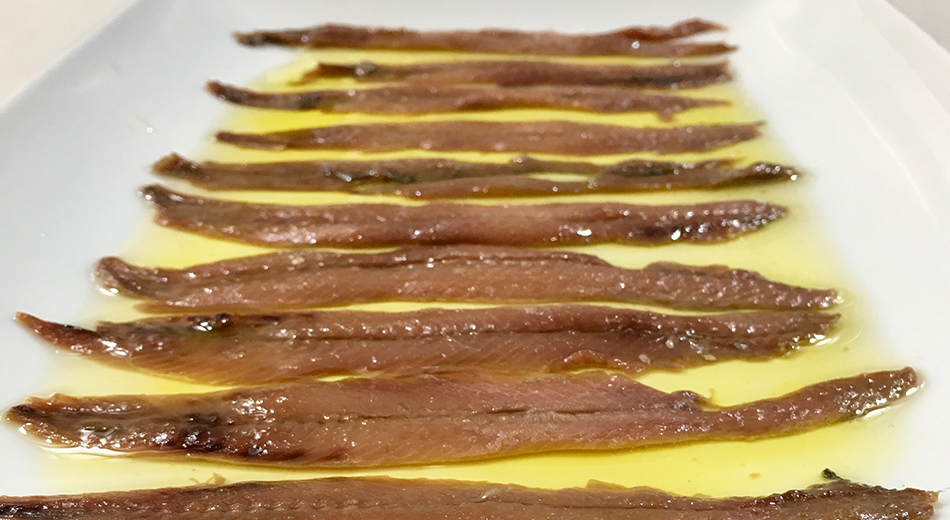 Anchoas restaurante El Oso Madrid