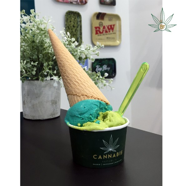 helado de CBD Madrid