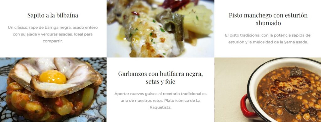 La Raquetista Madrid - aperitivos